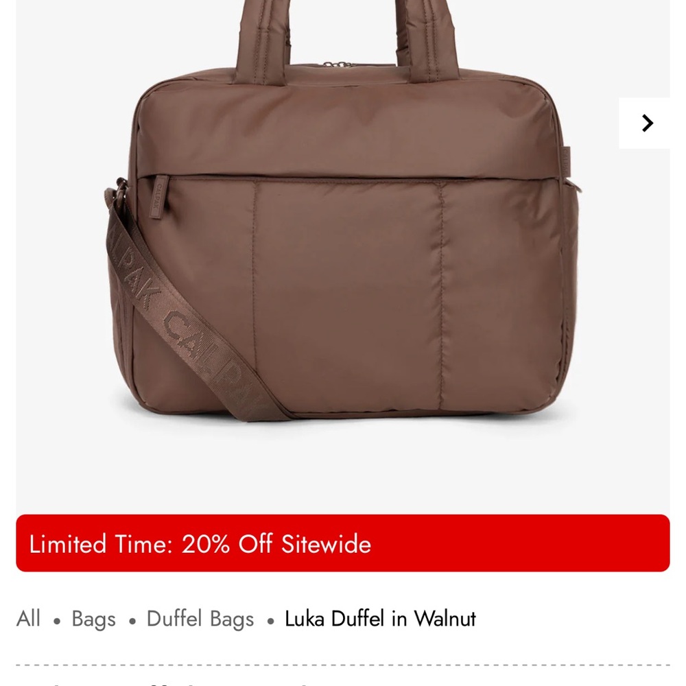 Calpak Luka duffel bag in Walnut - Picture 2 of 2